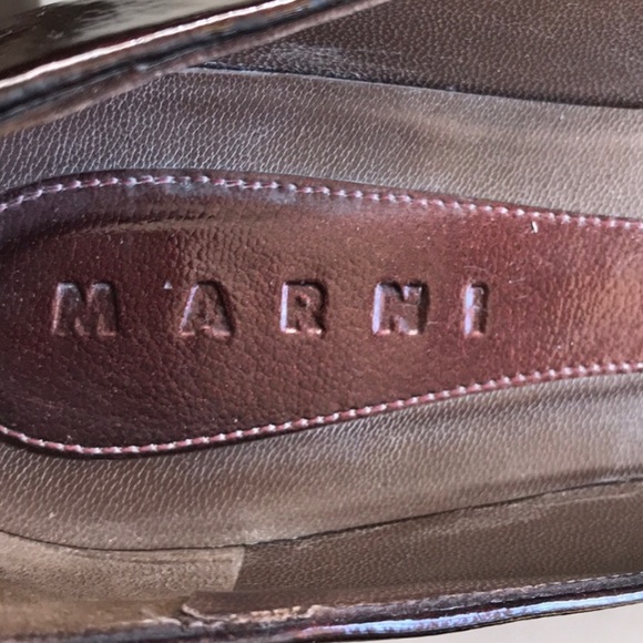 Marni patent burgundy flats size 40/9.5 - Picture 2 of 8
